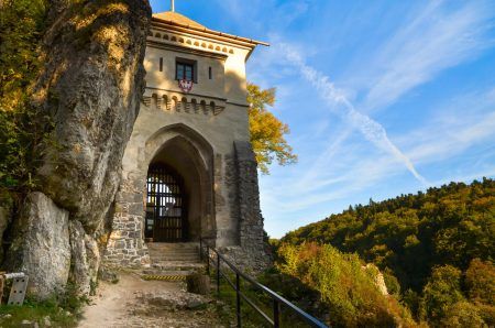 Gate of a medieval castle in Ojcow near Krakow