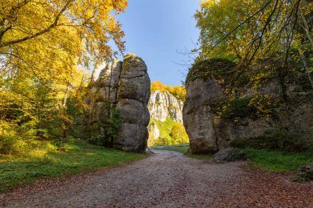 Ojcow National Park. Rocks called the Krakow Gate