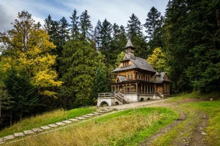 Traditional chapel in Jaszczurowka Zakopane
