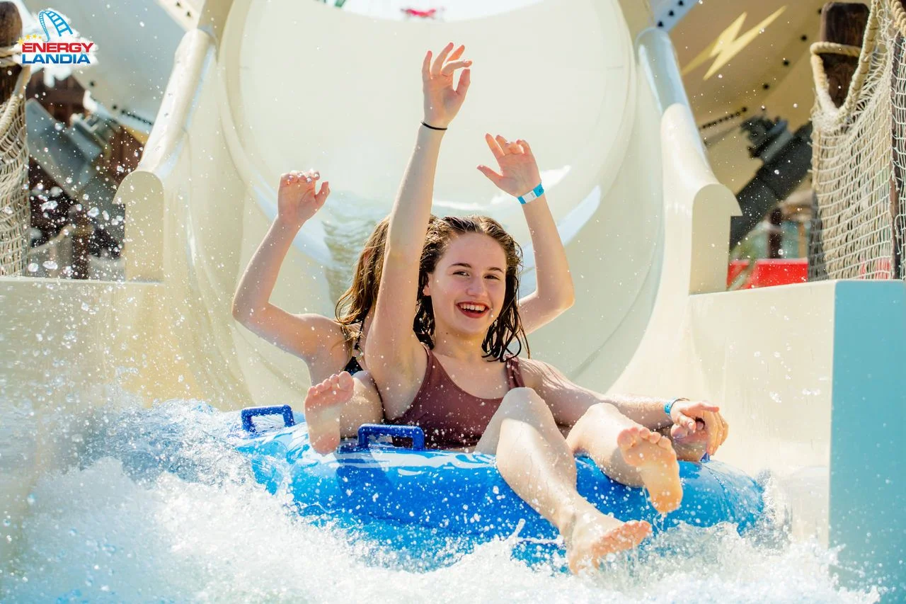 Water slide in Energylandia in Zator