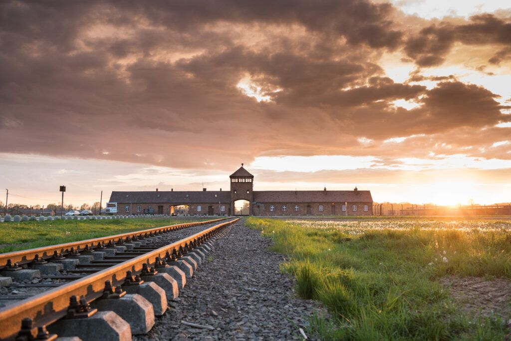 Auschwitz Birkenau nazi concentration and extermination camp. Oswiecim, Poland.