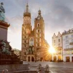 Historic city center of Krakow, Poland