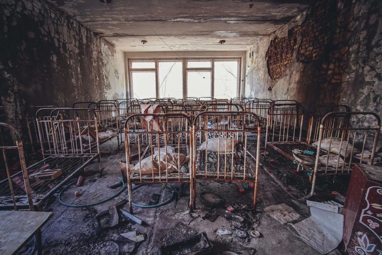 Cities of Chernobyl and Pripyat, Ukraine, 35 years after the nuclear catastrophe