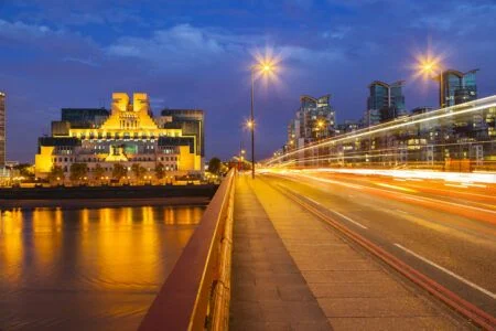 The building MI6 in London