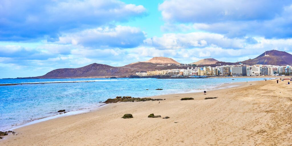 Beach of Las Canteras in Las Palmas on Grand Canary Island – Second largest City Beach in the world