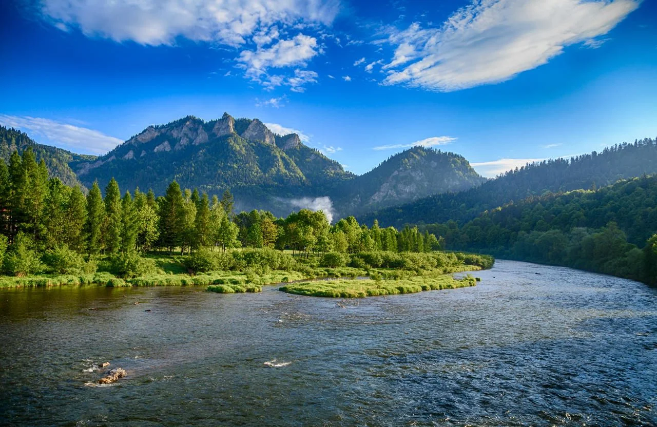The turn of the river Dunajec in Pieniny