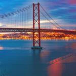 25 de Abril Cable-stayed Bridge over Tagus River