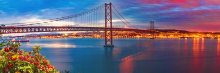 25 de Abril Cable-stayed Bridge over Tagus River