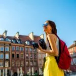 A young woman in Warsaw
