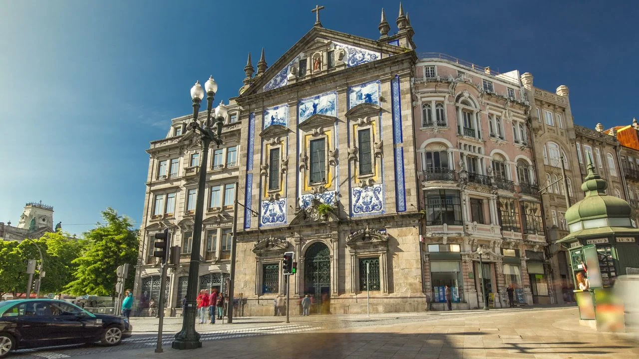 Congregados Church at the front, Porto, Portugal