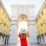 Famous triumphal arch in Lisbon
