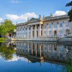 Lazienki or Royal Baths park in Warsaw