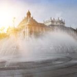 Stachus fountain in Munich, Germany