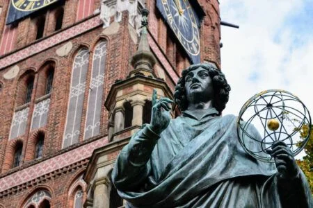 The Nicolaus Copernicus Monument in Torun – home town of astronomer Nicolaus Copernicus