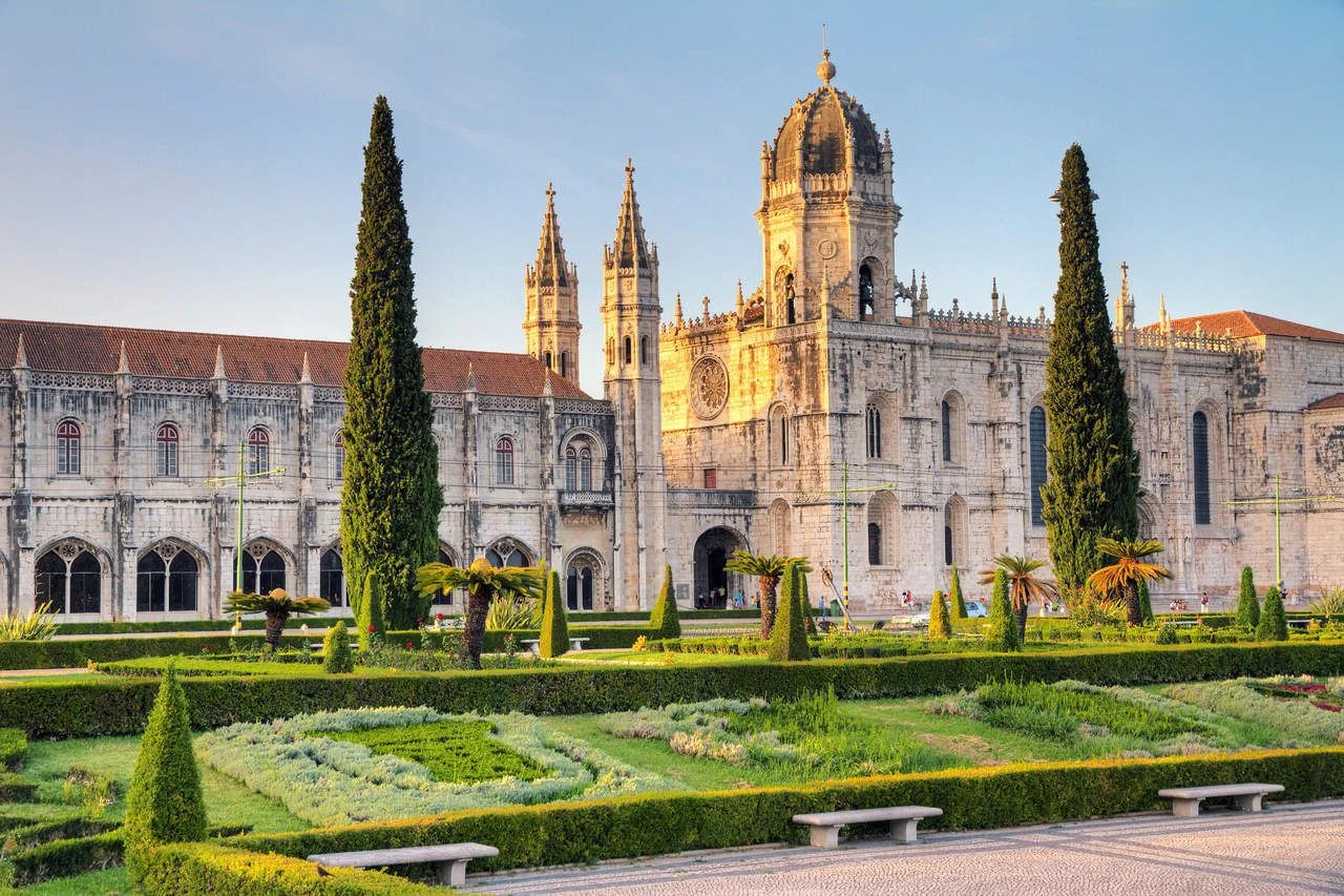 Old Mosteiro dos Jeronimos in Lisbon, Portugal