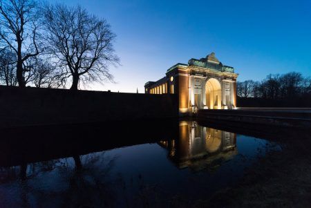 The Menin Gate memorial in Ypres, Belgium.