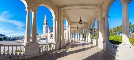The Sanctuary of Fatima in a beautiful summer day