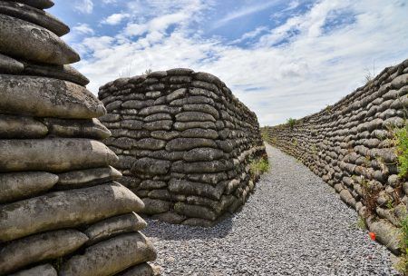 The thrench of dead, Diksmuide, Belgium. In Flanders Fields.