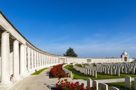 Tyne Cot World War One Cemetery, the largest British War cemetery in the world. near Ypres, Leper, Flanders, Zonnebeke, Belgium