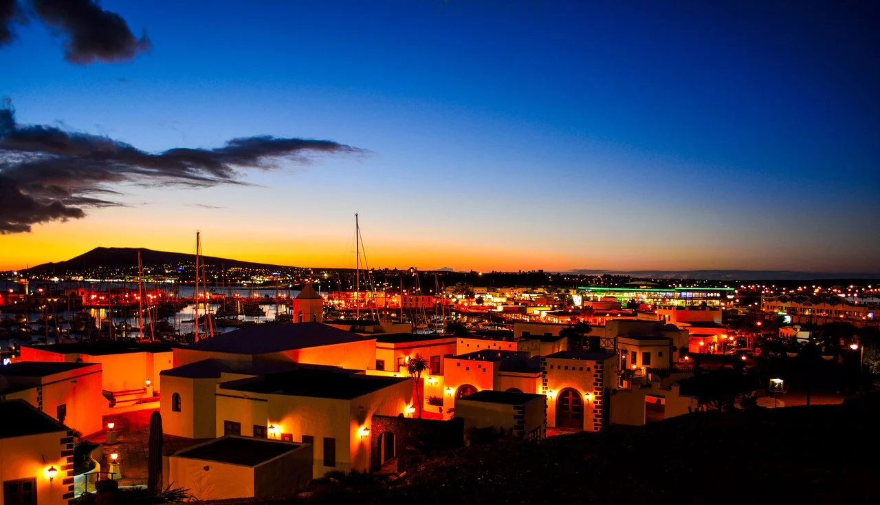A stunning view of Playa Blanca in Lanzarote