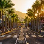 Avenue las Americas in Playa de la Americas on Tenerife