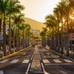 Avenue las Americas in Playa de la Americas on Tenerife