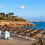 Beach Las Americas in Tenerife island