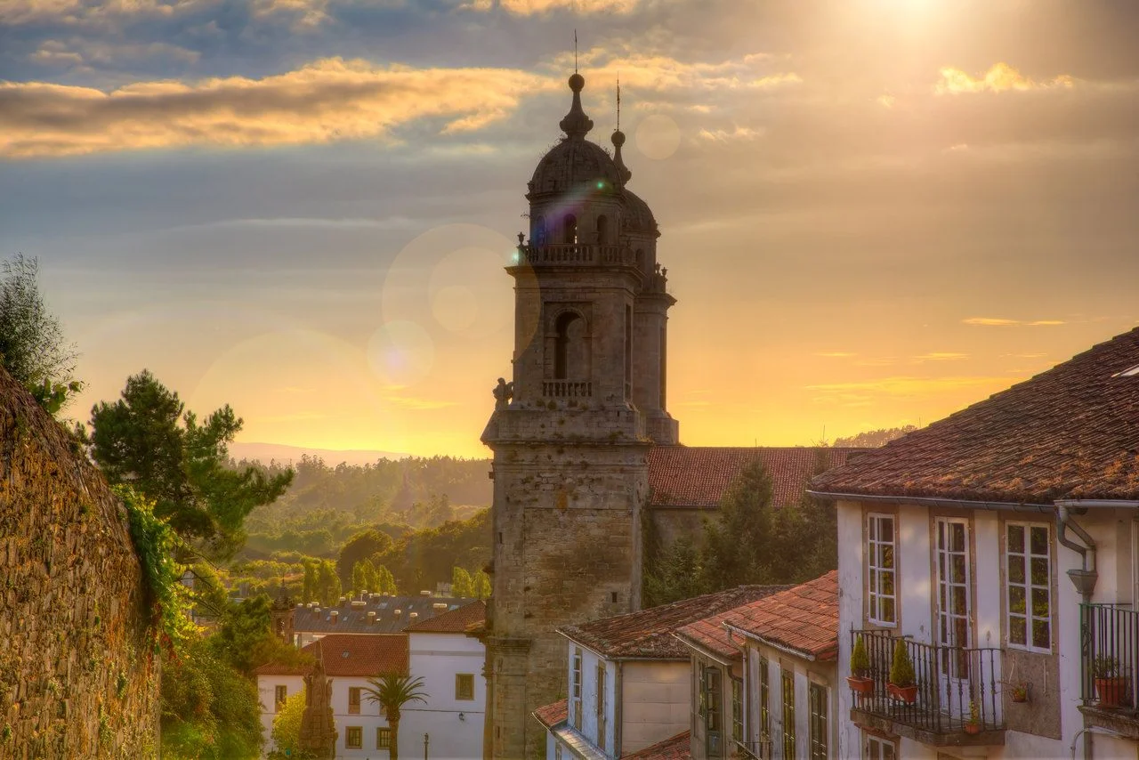 Bell towers of the Monastery of St. Francis, Santiago de Compostela