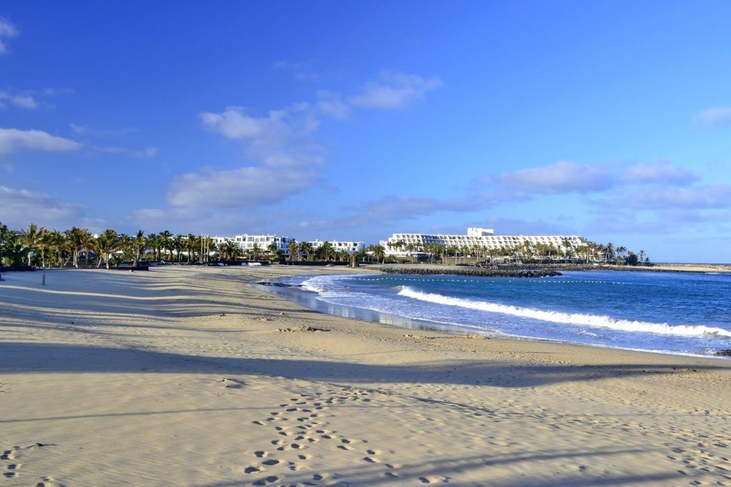 Costa Teguise sandy beach, Lanzarote