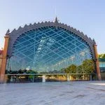 Former train station of fully restored Sevilla in Seville Spain