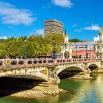 Maria Cristina Bridge over the Urumea river in San Sebastian – Spain