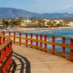 Seaside promenade in La Cala De Mijas, Costa del Sol, Spain
