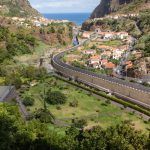 View of the north coast around Sao Vincente, Madeira, Portugal
