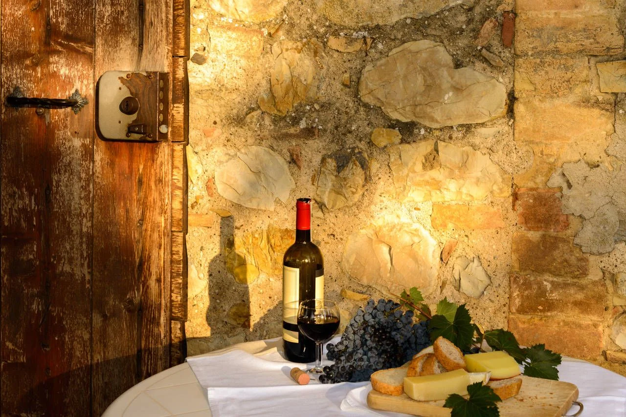 At a winery in Tuscany in the Chianti region for a wine tasting