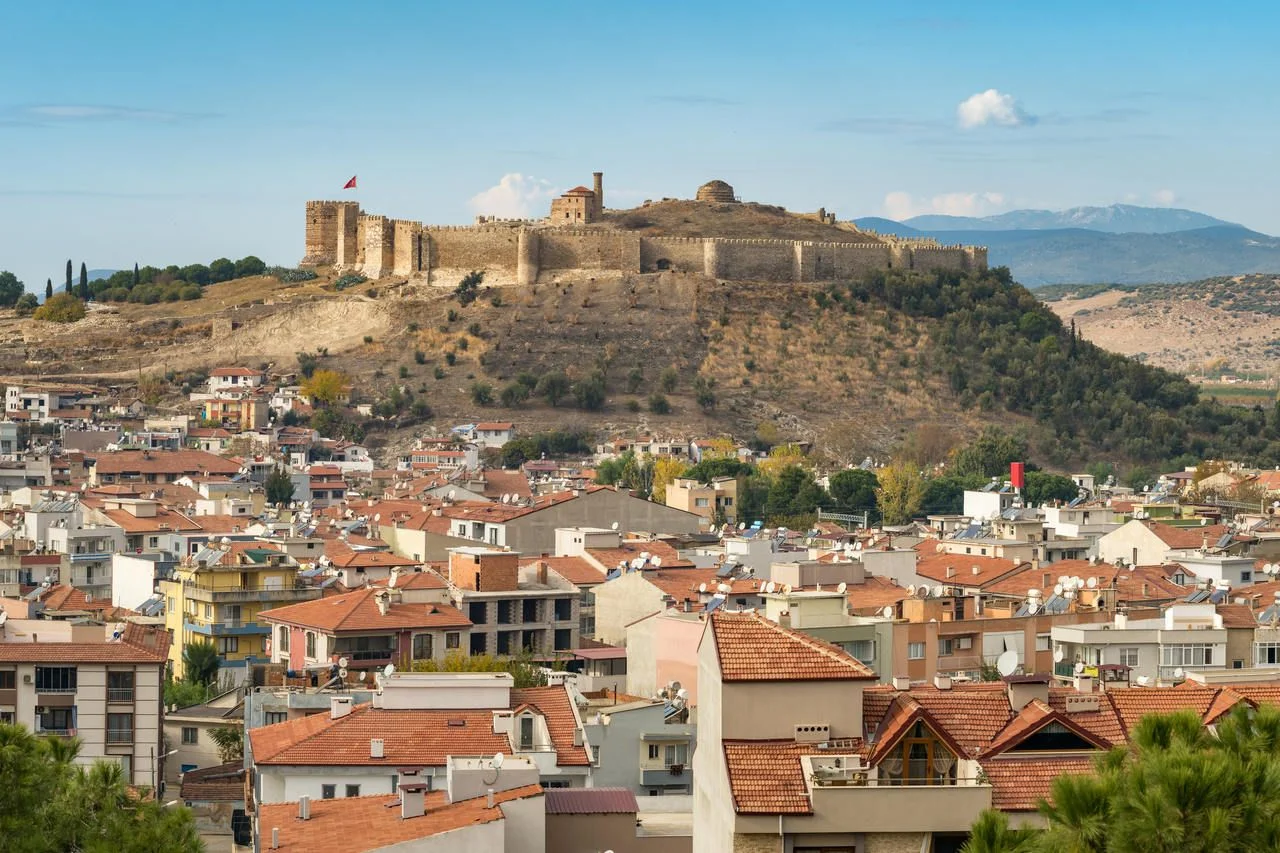 Ayasuluk Castle on Ayasuluk Hill in Selcuk town, Ephesus, Turkey