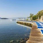 Beach in the morning in Turgutreis, Bodrum