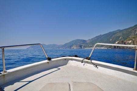 Boat ride near Cinque Terre, Italy.