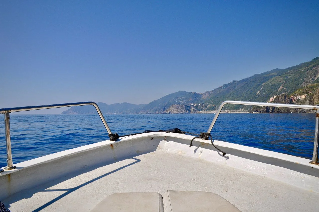 Boat ride near Cinque Terre, Italy.