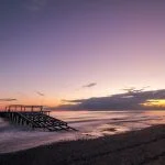 Colorful Sunset On The Beach In Belek, Turkey