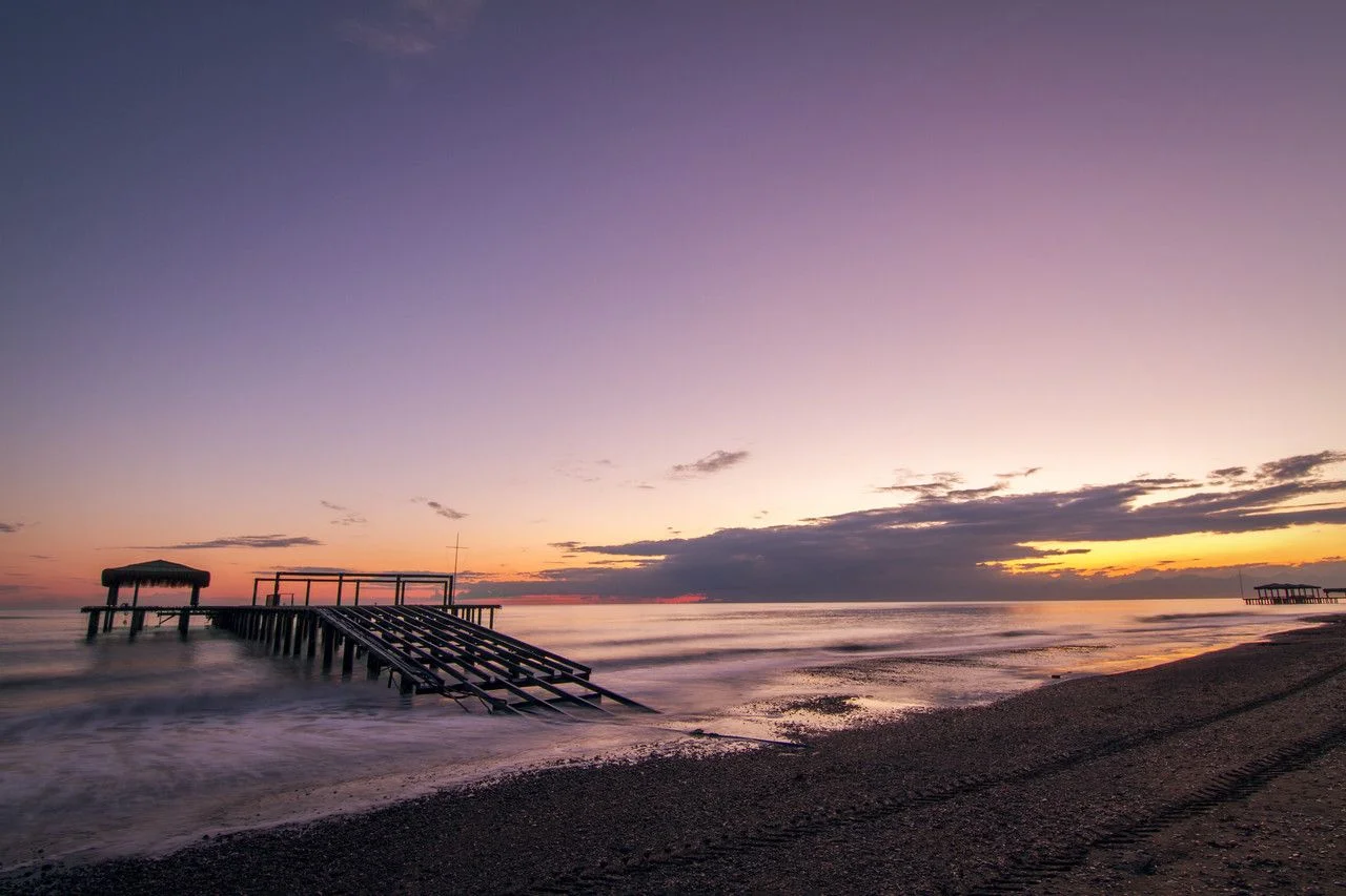 Colorful Sunset On The Beach In Belek, Turkey
