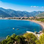 Icmeler Beach view in Marmaris Town