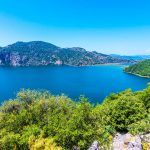 Kocagol Lake in Dalaman Peninsula in Turkey