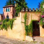 Old architecture of Albaicin district. Granada, Spain