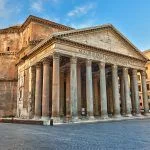Piazza della Rotonda and Pantheon in the Morning, Rome, Italy