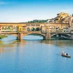 Ponte Vecchio on the Arno River in Florence, Italy