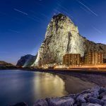 Star Trails over the Rock of Gibraltar