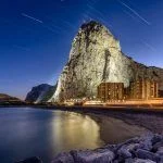 Star Trails over the Rock of Gibraltar
