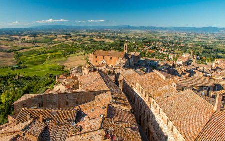 View from a tower of Montepulciano, Tuscany