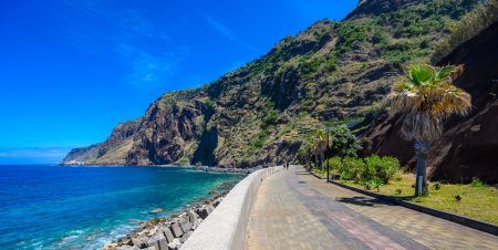 Jardim do Mar – Village with Promenade at beautiful coast of Madeira island, Calheta, Portugal.