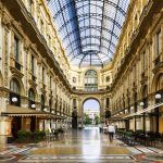 View of the Galleria Vittorio Emanuele II in Milan